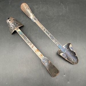 Vintage Metal Shoe Tree Shoe Horn, rustic decor, primitive decor, Country Decor